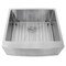 Nantucket Sinks Apron2420SR-16 24 Inch Pro Series Single Bowl Farmhouse Apron Front Stainless Steel Kitchen Sink APRON2420-SR-16 - alternate 1